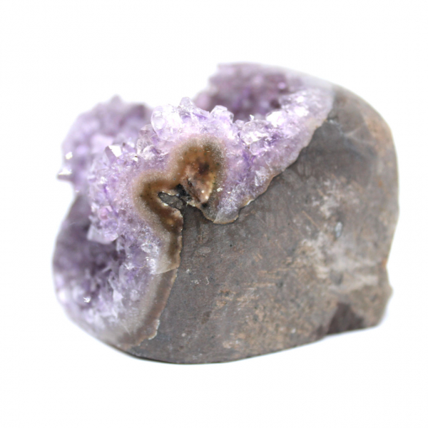Geode di ametista brasiliana: decorazione e mineralogia