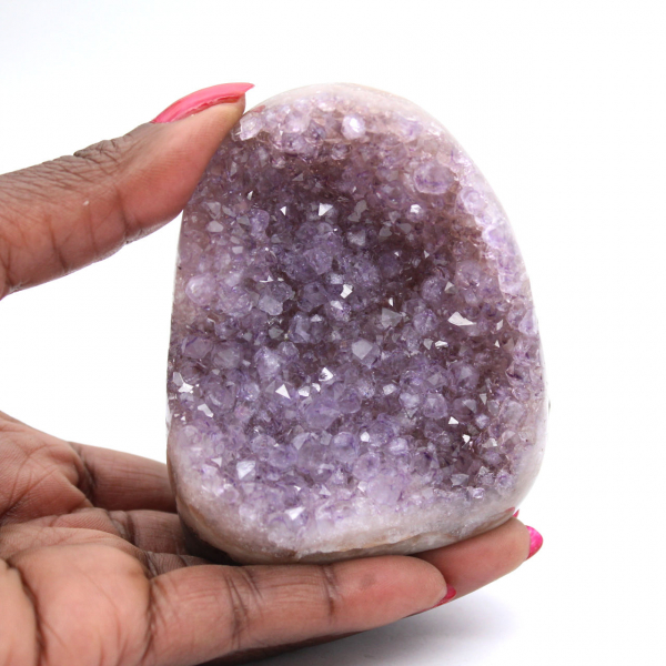 Piccola geode di ametista brasiliana: autenticità garantita