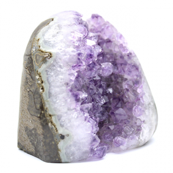 Geode di ametista brasiliana: piccole dimensioni per collezionisti