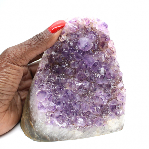 Geode di ametista, cristallo viola