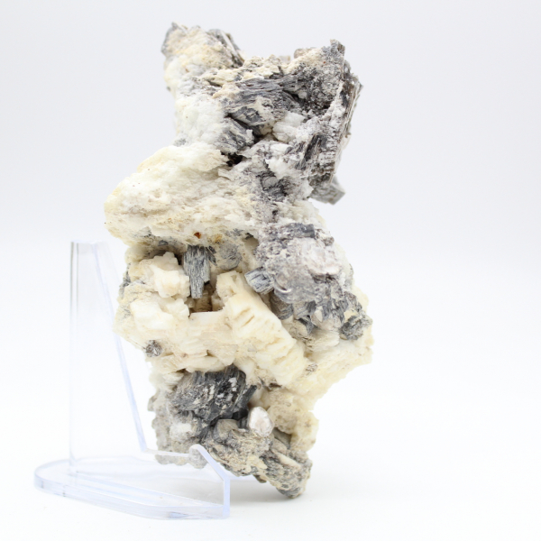 Mica cristallizzata su quarzo bianco dall'Afghanistan