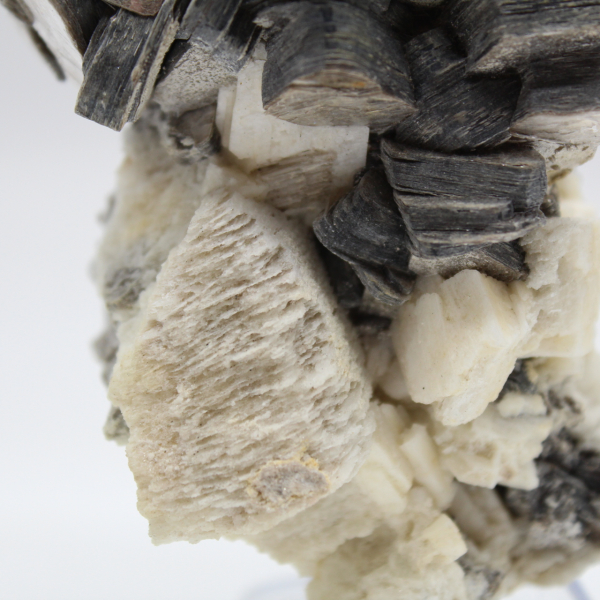 Mica cristallizzata su quarzo bianco dall'Afghanistan
