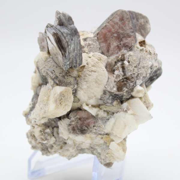Quarzo bianco con mica afghana naturale