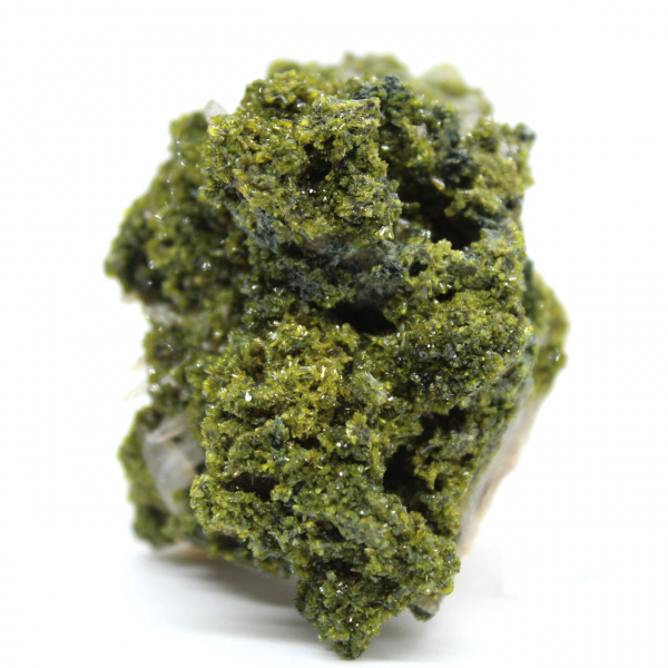 Cristalli di epidoto verde dal Marocco