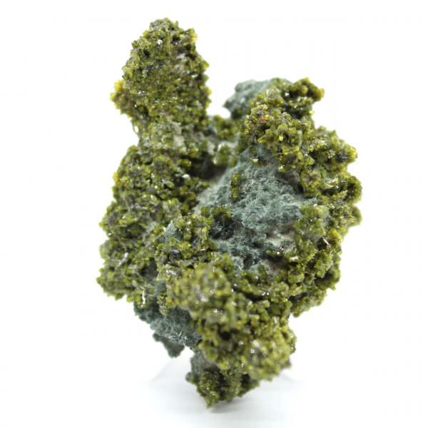 Epidoto marocchino verde su roccia ospite