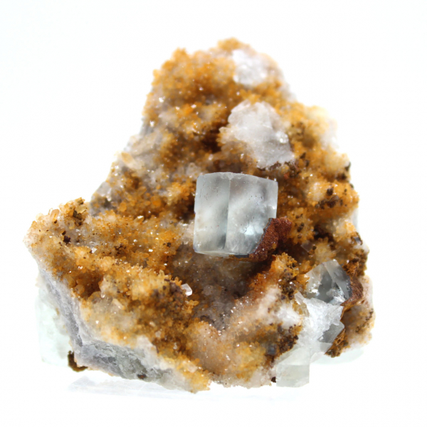 Esemplare molto piccolo di Fluorite: cristalli verdi dal Marocco