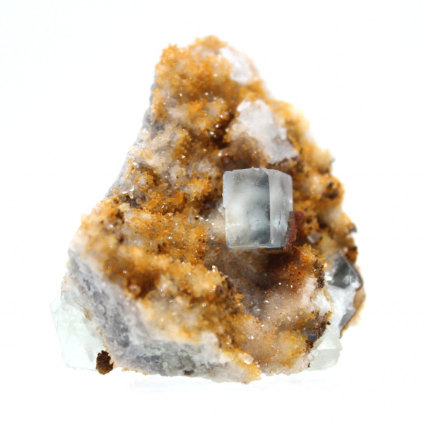 Esemplare molto piccolo di Fluorite: cristalli verdi dal Marocco