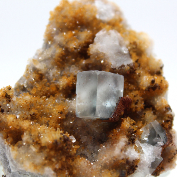 Esemplare molto piccolo di Fluorite: cristalli verdi dal Marocco