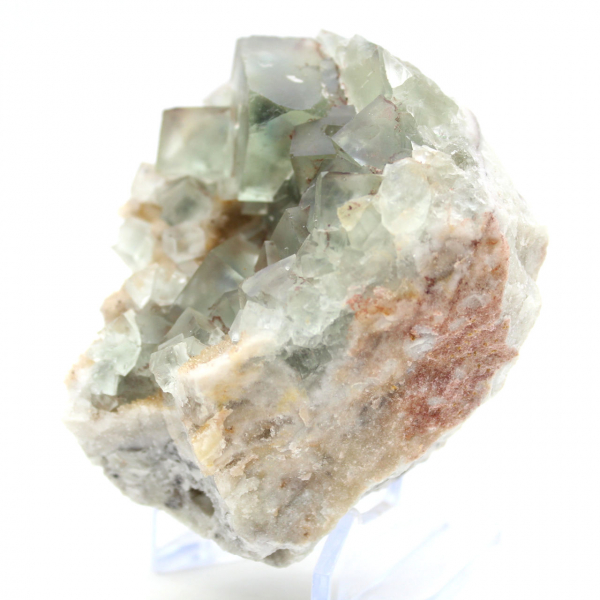 Fluorite verde autentica: cristalli su matrice dal Marocco