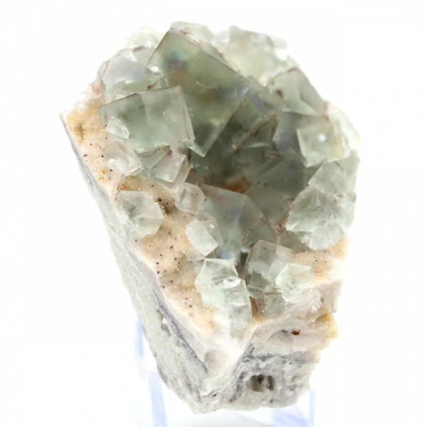 Fluorite verde autentica: cristalli su matrice dal Marocco
