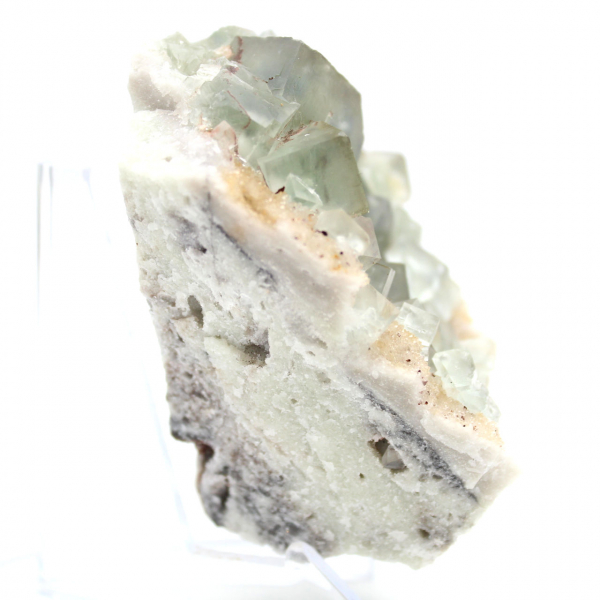 Fluorite verde autentica: cristalli su matrice dal Marocco