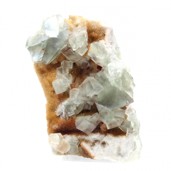 Fluorite grezza per decorazione: cristalli verdi dal Marocco