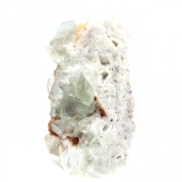 Fluorite grezza per decorazione: cristalli verdi dal Marocco