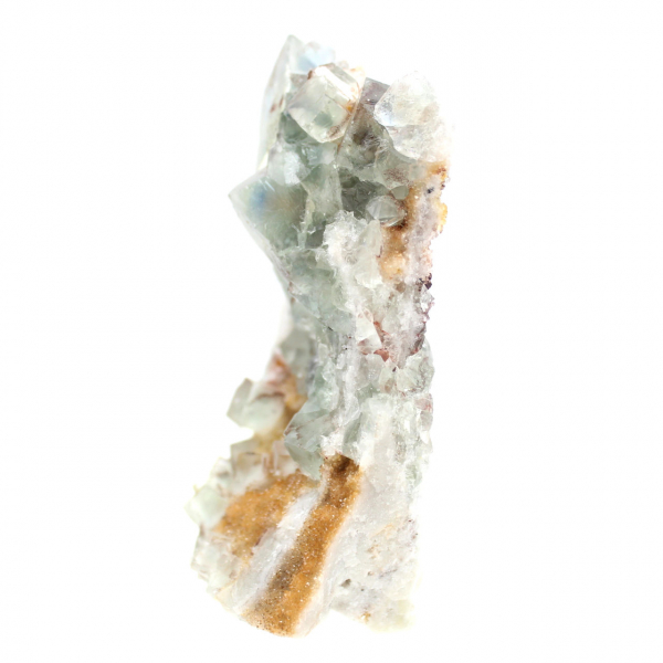 Campione geologico di fluorite: pietra marocchina con cristalli