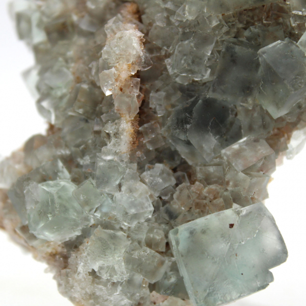 Fluorite verde su roccia: campione di minerale grezzo