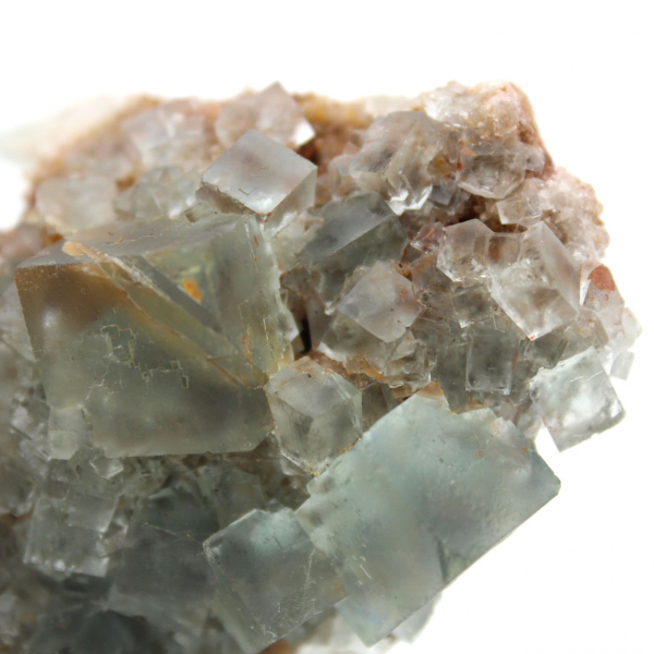 Fluorite verde su roccia: campione di minerale grezzo