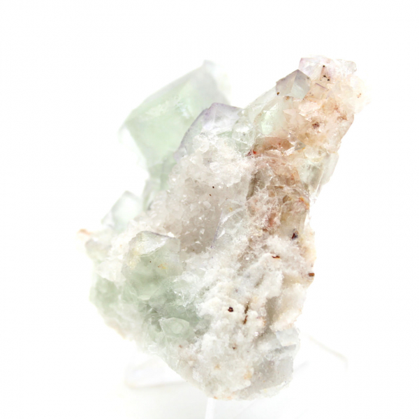 Cristalli di fluorite grezza: Mini modello su matrice, Marocco