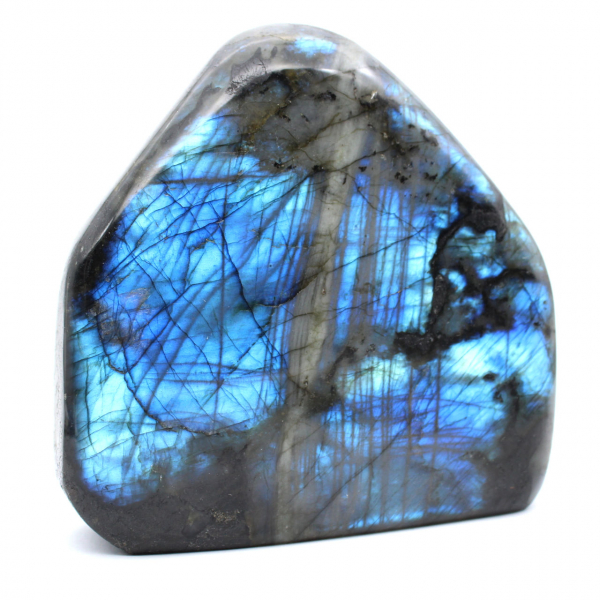 Roccia di labradorite lucidata per collezionisti, origine Madagascar