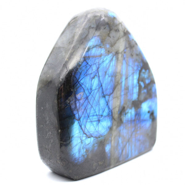 Roccia di labradorite lucidata per collezionisti, origine Madagascar