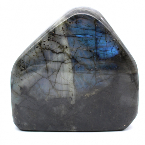 Roccia di labradorite lucidata per collezionisti, origine Madagascar