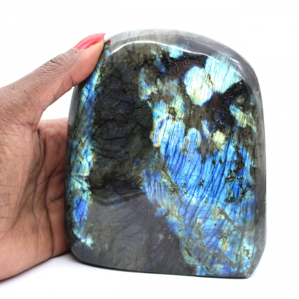 Pietra di labradorite lucidata, Madagascar autentico