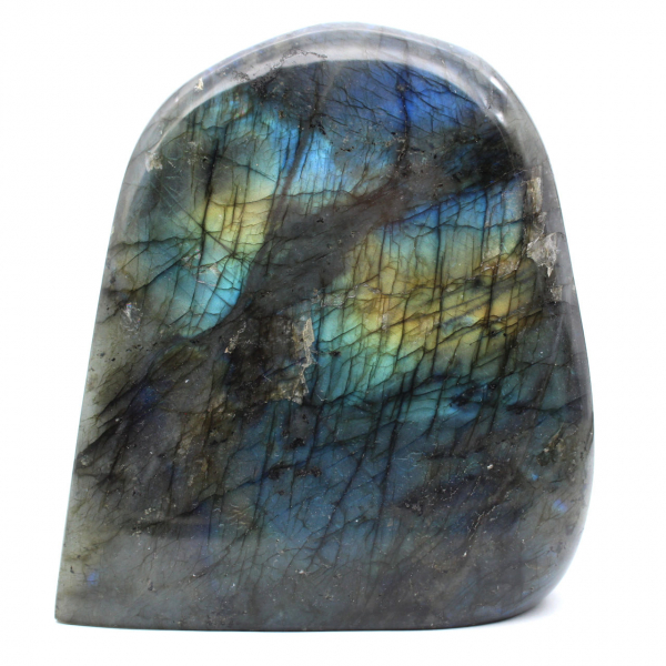 Ornamento minerale in labradorite lucidata per uso interno