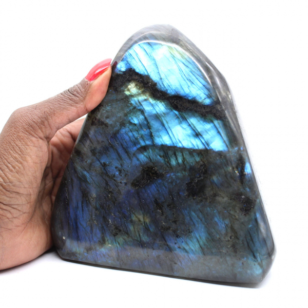 Roccia di labradorite levigata, Madagascar autentico
