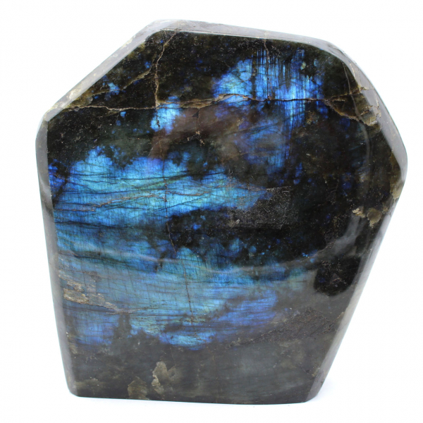Ornamento in labradorite lucidata, pietra da collezione