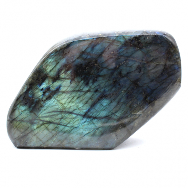 Ornamento in pietra naturale di labradorite lucidata