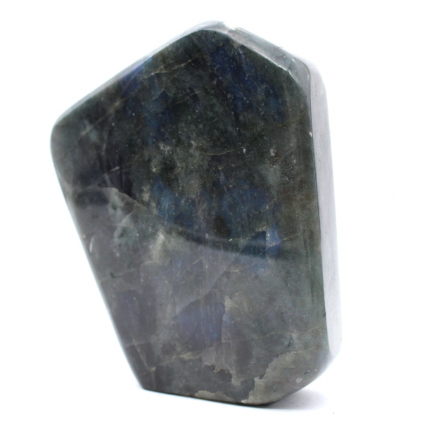 Roccia di labradorite lucidata, pezzo decorativo dal Madagascar