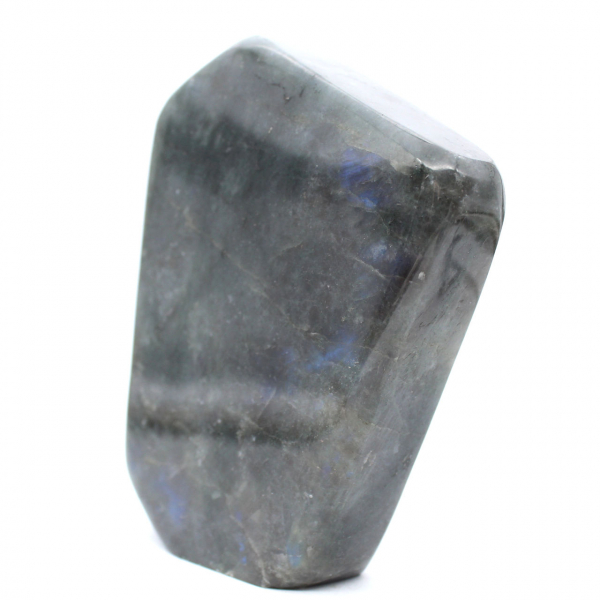 Roccia di labradorite lucidata, pezzo decorativo dal Madagascar