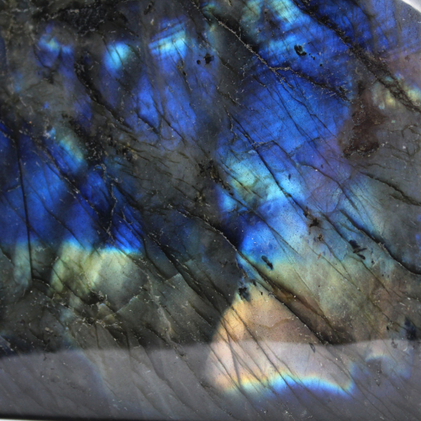 Labradorite ornamentale lucidata, campione di roccia minerale