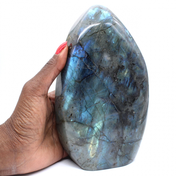 Labradorite lucidata del Madagascar, oggetto da collezione
