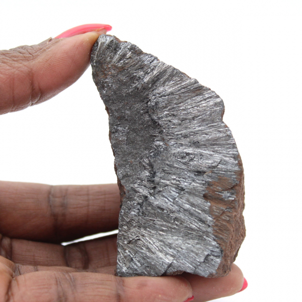 Piccolo esemplare di pirolusite, cristallizzazione Marocco