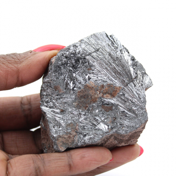 Pirolusite su ganga, collezione e decorazione