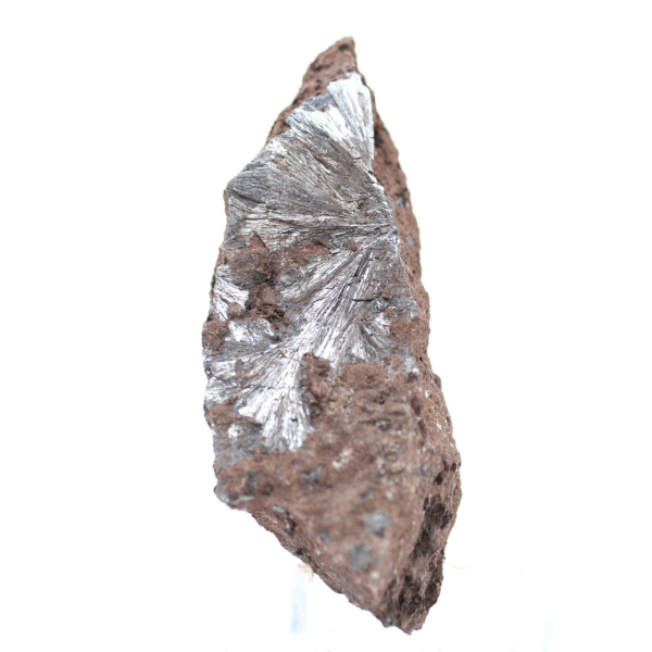 Cristalli di pirolusite grezzi, campione lungo