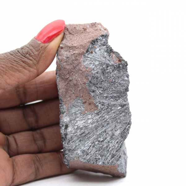 Campione di pirolusite su roccia ospite, Collezione