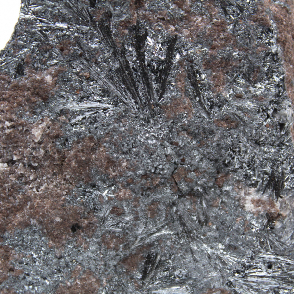 Pirolusite Marocco, cristallizzazione di frammenti di roccia