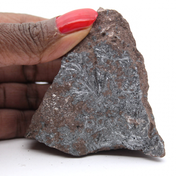 Pirolusite Marocco, cristallizzazione di frammenti di roccia