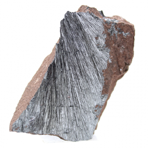 Ornamento di cristallo di pirolusite, pietra naturale