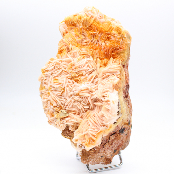 Barite arancione marocchina con cristalli strutturati