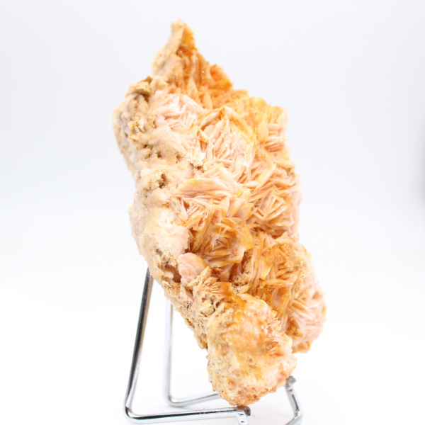 Barite arancione dal Marocco, campione cristallizzato