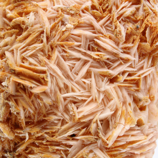 Barite arancione dal Marocco, cristallizzazione autentica