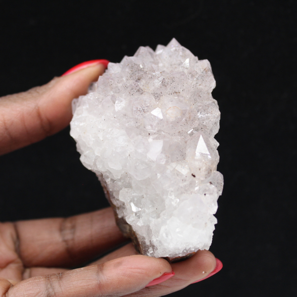 Druse di quarzo con goethite, campione minerale 155 g