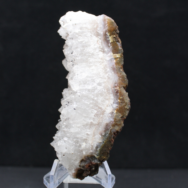 Cristalli di quarzo goethite, roccia naturale grezza, Marocco