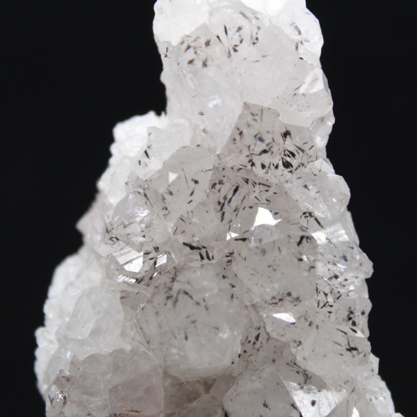 Cristalli di quarzo goethite, roccia naturale grezza, Marocco