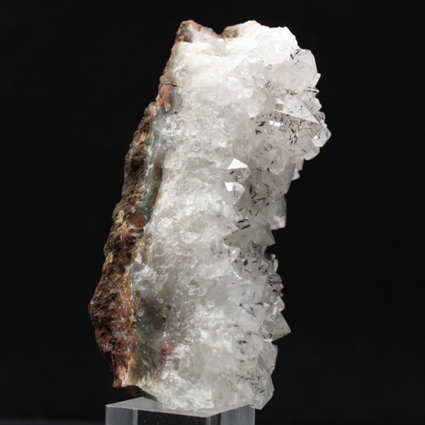Autentico quarzo grezzo marocchino, cristalli di goethite