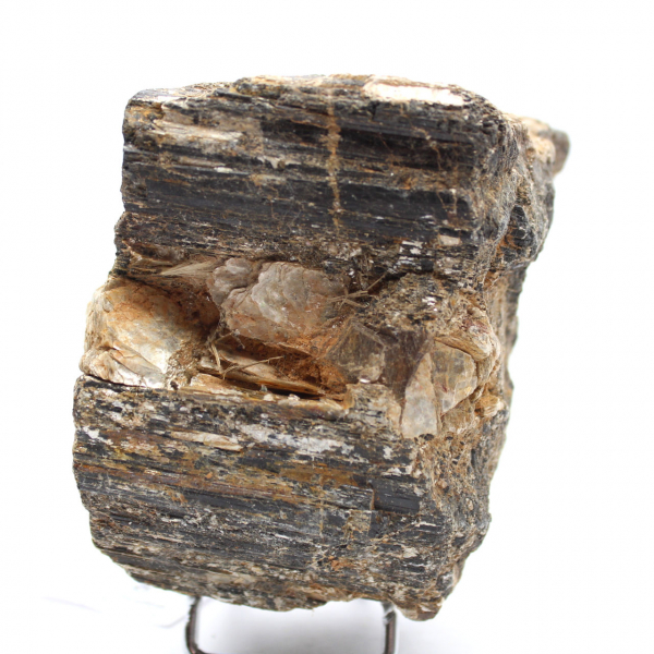 Esemplare mineralogico - Tormalina nera grezza del Madagascar