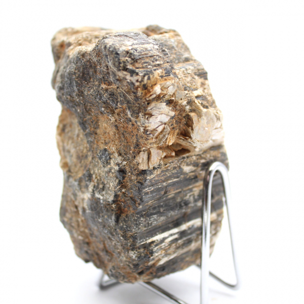 Esemplare mineralogico - Tormalina nera grezza del Madagascar