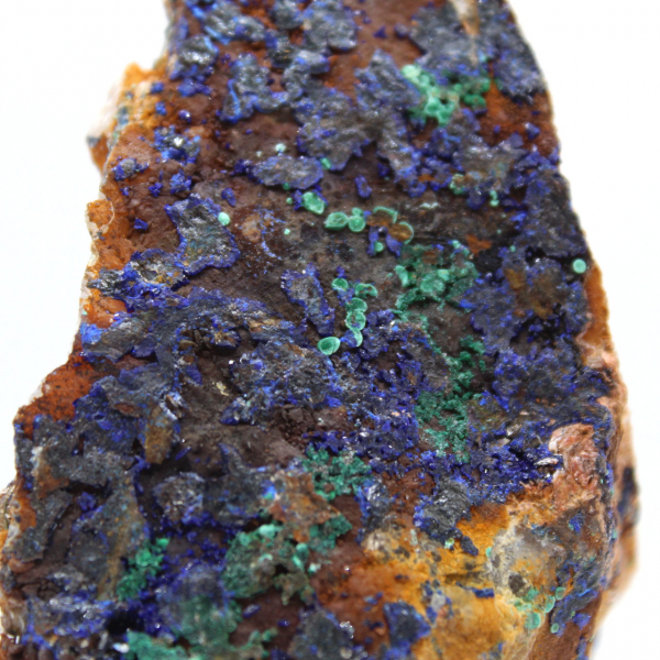 Malachite azzurra grezza bicolore